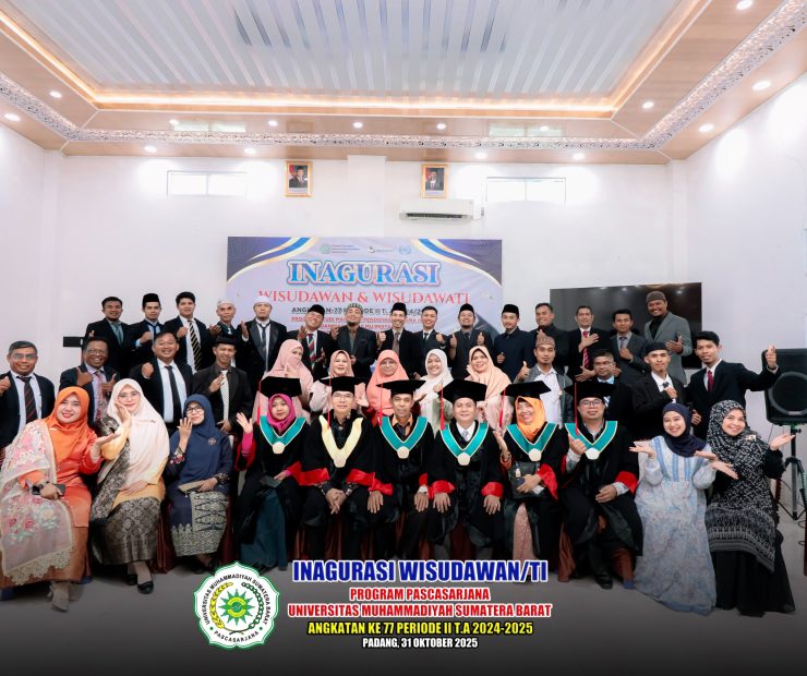 Kegiatan Inagurasi Program Pascasarjana UM Sumatera Barat Angkatan ke 77 Periode II T.A 2024/2025