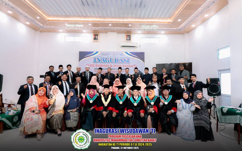 Kegiatan Inagurasi Program Pascasarjana UM Sumatera Barat Angkatan ke 77 Periode II T.A 2024/2025